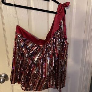 NWT Savanna Jane Multicolor Sequin Top